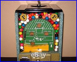 Vintage 1950's 1 Cent Victor Football Pinball Flip Gumball Machine