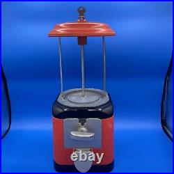 Vintage 1950's Acorn 1 penny gumball peanuts machine Works No Globe