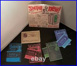 Vintage 1950's Ask SWAMI Penny Fortune Machine Napkin Holder And Accessories