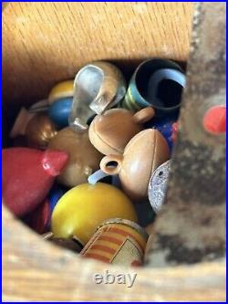 Vintage 1950's Baby Grand Victor Charm Vending Machine With Charms No Key