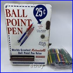 Vintage 1950's Ball Point Pen Coin Operated. 25 Cent Vending Machine RARE