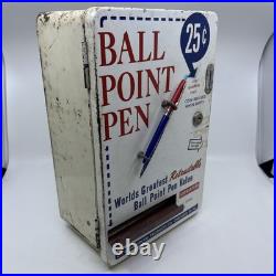 Vintage 1950's Ball Point Pen Coin Operated. 25 Cent Vending Machine RARE