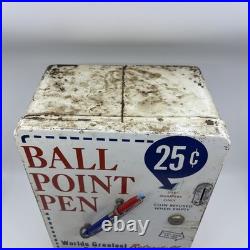 Vintage 1950's Ball Point Pen Coin Operated. 25 Cent Vending Machine RARE