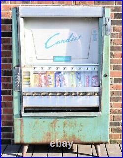 Vintage 1950's Candy Vending Machine National Vendors Series CC Deluxe 9 Slots