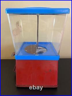 Vintage 1950's JAW TEASERS Gum Ball Dispenser Penny Machine Tested- No keys