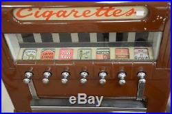 Vintage 1950's National Cigarette Machine Deco = EXCELLENT Condition! Will Ship