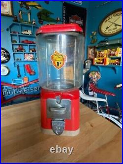 Vintage 1950's Oak /Acorn All Purpose 1 Cent vending machine