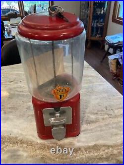 Vintage 1950's Oak /Acorn All Purpose 1 Cent vending machine