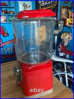 Vintage 1950's Oak /Acorn All Purpose 1 Cent vending machine
