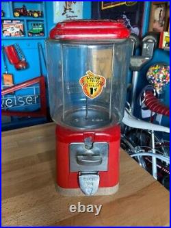 Vintage 1950's Oak /Acorn All Purpose 1 Cent vending machine