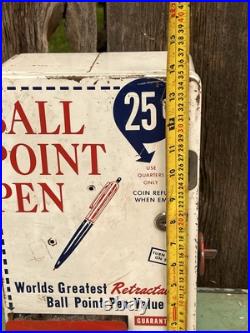 Vintage 1950's Retractable Ball Point Pen Coin Operated. 25 Cent Vending Machine