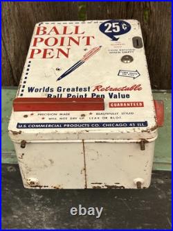 Vintage 1950's Retractable Ball Point Pen Coin Operated. 25 Cent Vending Machine