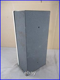 Vintage 1950's Shipman Enamel 3 Slot Stamp Vendor 10¢ 5¢ Vending Machine WORKS