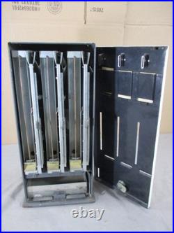 Vintage 1950's Shipman Enamel 3 Slot Stamp Vendor 10¢ 5¢ Vending Machine WORKS