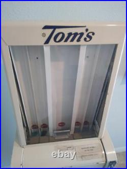 Vintage 1950's Tom's Toasted Peanuts 10 Cent Vending Machine Rare Size and Color