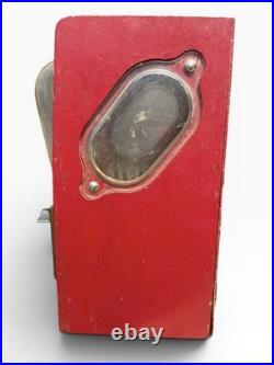 Vintage 1950's Well Worn Victor Charm Vending Machine, Not Tested, No Key