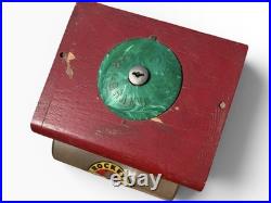 Vintage 1950's Well Worn Victor Charm Vending Machine, Not Tested, No Key