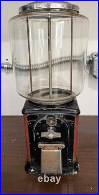 Vintage 1950s/1960s Commercial Penny Gum Candy Vending Machine Authentic withKey