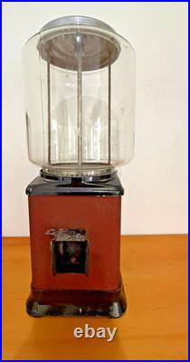 Vintage 1950s/1960s Commercial Penny Gum Candy Vending Machine Authentic withKey