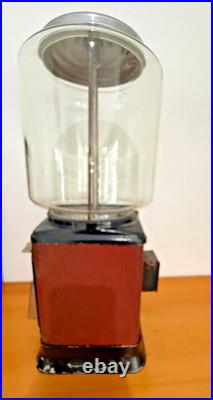Vintage 1950s/1960s Commercial Penny Gum Candy Vending Machine Authentic withKey