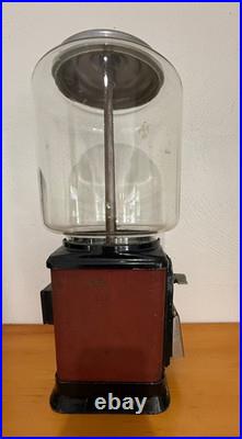 Vintage 1950s/1960s Commercial Penny Gum Candy Vending Machine Authentic withKey