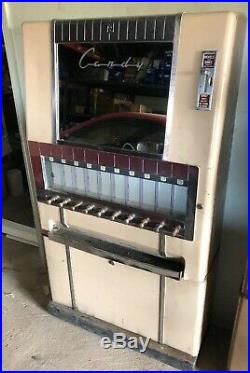 Vintage 1950s-1960s National Candy Vending Machine 10 Pull