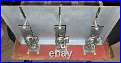Vintage 1950s Baseball Card 5 Cent Vending Machine with 1977 Cards On Face Rare