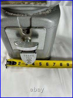 Vintage 1950s Bell National 5 Cent Gumball Candy Vending Machine Coin Op Nickel