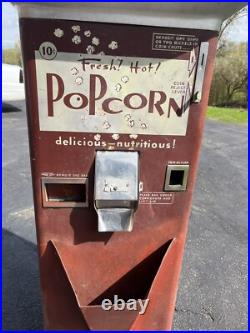 Vintage 1950s Cebco Gold Medal Automatic Popcorn Vending Machine Coin Operated