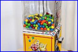 Vintage 1950s NORTHWESTERN M&M's Themed Gumball Candy Machine 25 Cent