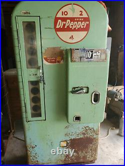 Vintage 1950s Org Dr Pepper Vendo Coke Coca Cola Soda Vending Machine Model 81