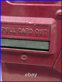 Vintage 1950s Premiere Oak Mfg Co Inc Coin-Operated Gum & Card Vending Machine
