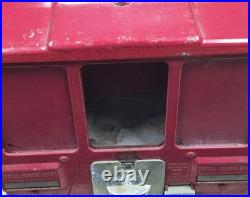 Vintage 1950s Premiere Oak Mfg Co Inc Coin-Operated Gum & Card Vending Machine