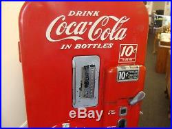 Vintage 1950s Vendo Coke Coca Cola Soda Vending Machine Model F39b5510t 39