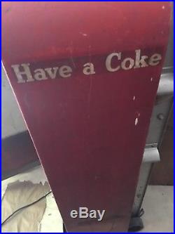Vintage 1950s Vendo Coke Coca Cola Soda Vending Machine Model F39b6 V-39