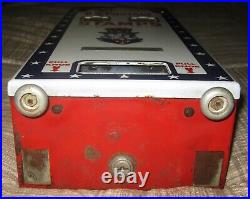 Vintage 1950s Wall Mounted Uncle Sam US Postage Stamp Porcelain Vending Machine