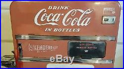 Vintage 1954 Coca Cola Coke Machine Vendo Model #f83 Embossed Works Perfect