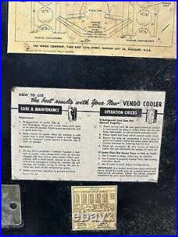 Vintage 1956 Vendo 81B Coca Cola Machine- Excellent Original Condition