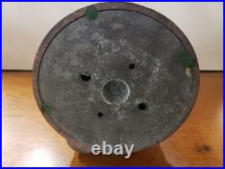 Vintage 1960'S Authentic Aluminum Red Gumball Machine Threaded Works Made in USA