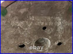 Vintage 1960'S Authentic Aluminum Red Gumball Machine Threaded Works Made in USA