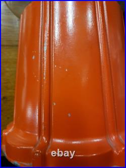Vintage 1960'S Authentic Aluminum Red Gumball Machine Threaded Works Made in USA