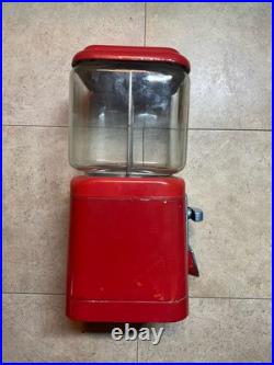 Vintage 1960's Bell National Oak Acorn 1 CENT Gumball Vending Machine With Keys