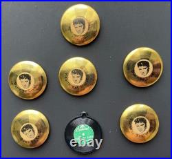 Vintage 1960's Elvis Presley Pinback Button vending machine charm