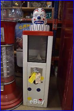 Vintage 1960's King Koin Clown Toy Prize Vending Machine