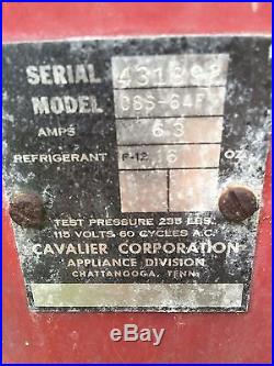 Vintage 1960s Cavalier Coke Vending Machine CSS-64FS