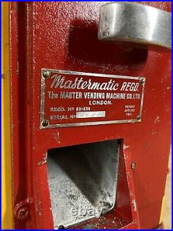 Vintage 1960s Mastermatic bubblegum Vending machine