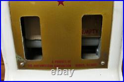 Vintage 1960s Northwestern U. S. Postage Stamp 25¢ Vending Machine NO KEY