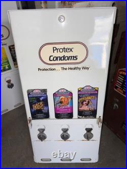 Vintage 1970 Condom Novelty Vending Machine Original Previously Refurbished