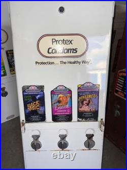 Vintage 1970 Condom Novelty Vending Machine Original Previously Refurbished