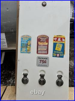 Vintage 1970's Era 2 Row Condom Dispenser Machine 32.5